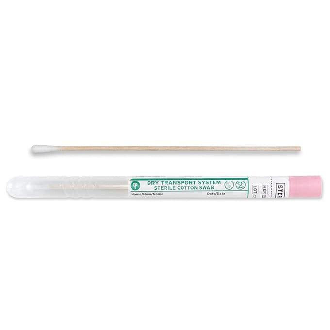 Puritan Dry Transport System 6 Sterile Standard Cotton Wood
