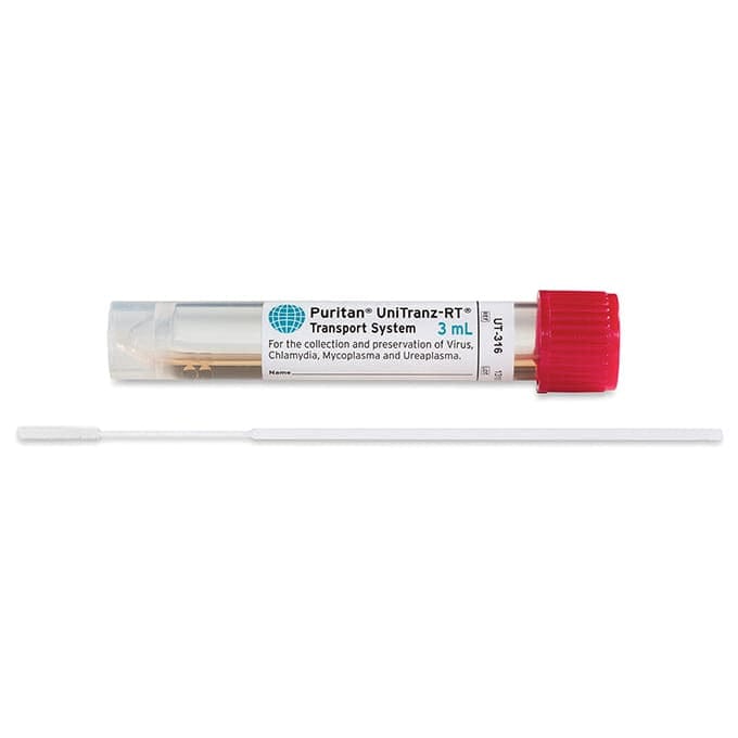 Puritan UniTranz-RT Sterile Mini-tip Flock Swab & 3ml