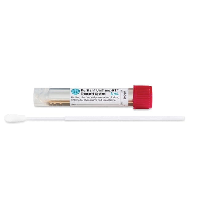 Puritan UniTranz-RT Sterile Elongated Flock Swab & 3ml