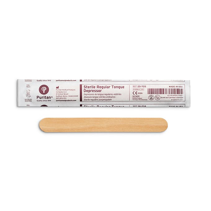 Puritan 25-705 Regular Tongue Depressor Individually Wrapped