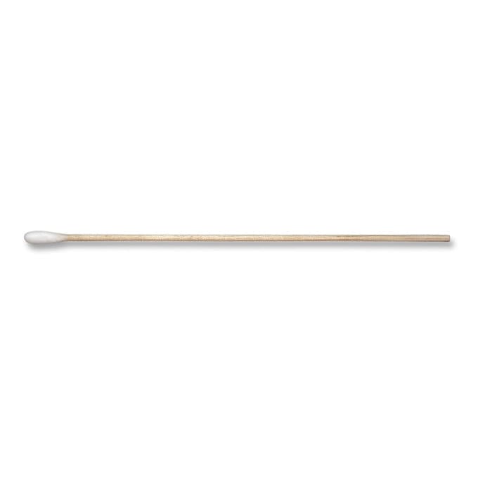 Puritan 6 Lint Free Smooth Cotton Swab w-Wooden Handle - 