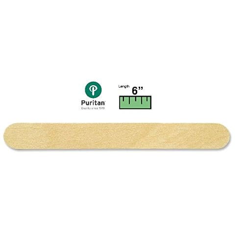 Puritan 6 Lint Free Smooth Cotton Swab w-Wooden Handle -