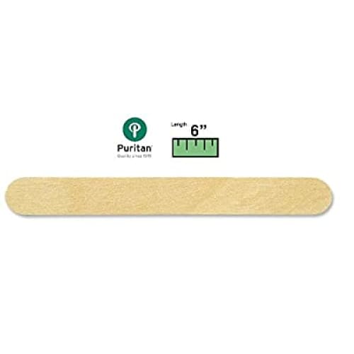 Puritan 6 Standard Wood Tongue Depressor - 706 - Case of