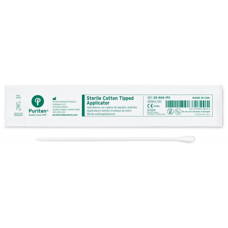 Puritan 6 Sterile Standard Cotton Swab w-Polystyrene Handle 