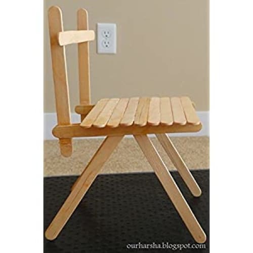 Puritan Brightwood Value Pack Jumbo Wooden Craft Sticks -