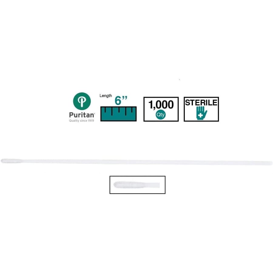 Puritan Medical 6 Sterile Mini-tip Polyester Swab w-Plastic