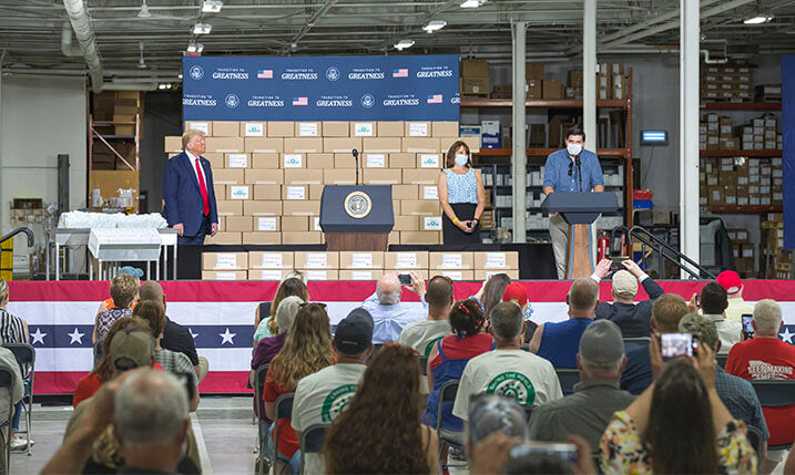 Trump Visits Guilford, Maine to Thank Puritan Employees