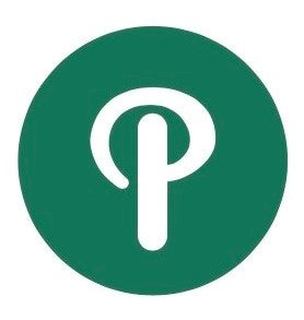 Green circle with letter P logo for Puritan