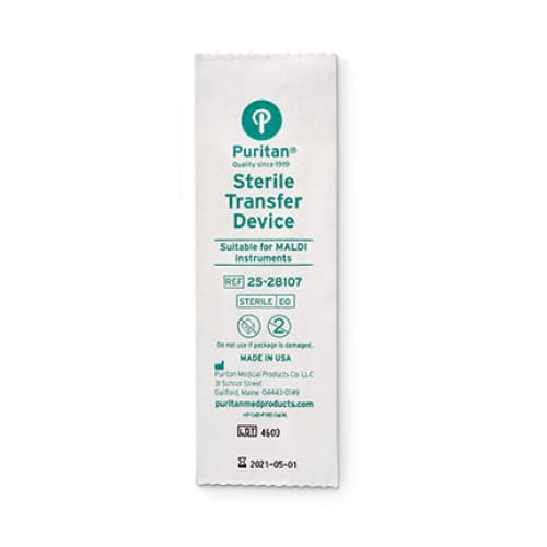 Puritan 3" Sterile Pointed Wooden Transfer Device