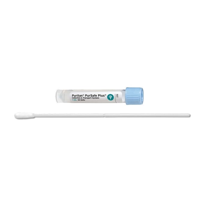 Puritan PurSafe Plus® 1ml MK Buffer and 6" Sterile Large Flock Swab 