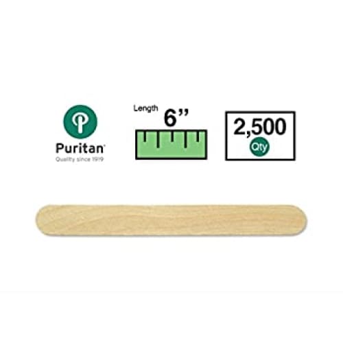 Puritan 6 Standard Wood Tongue Depressor - 709 - Case of 